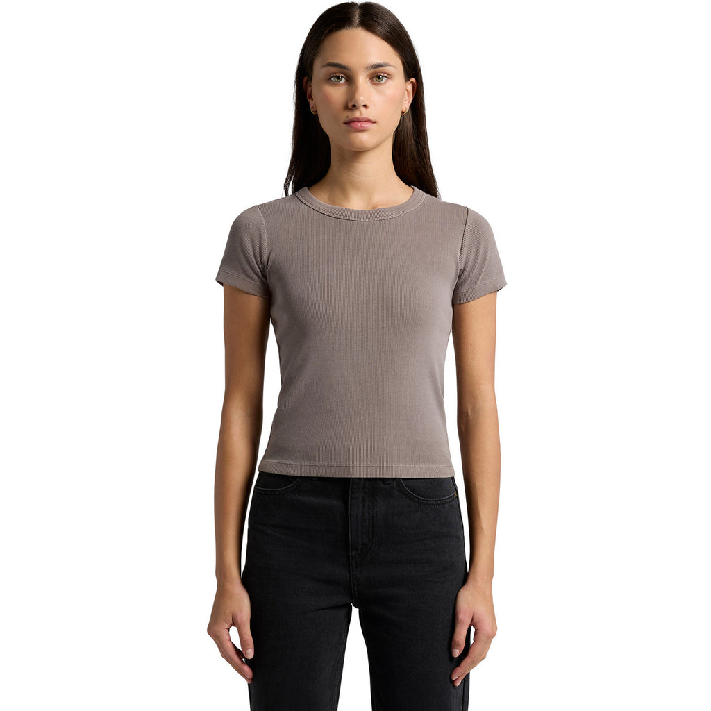 AS Colour Wo's Faded Organic Rib Tee 4036