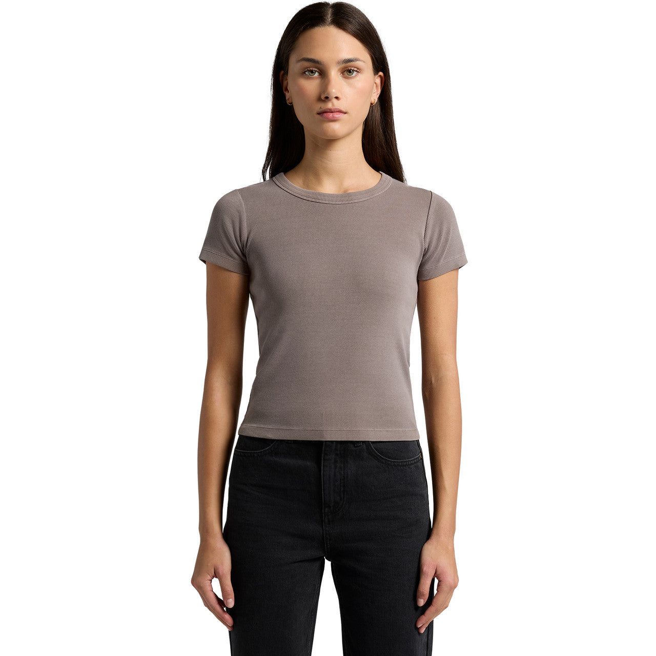 AS Colour Wo's Faded Organic Rib Tee 4036
