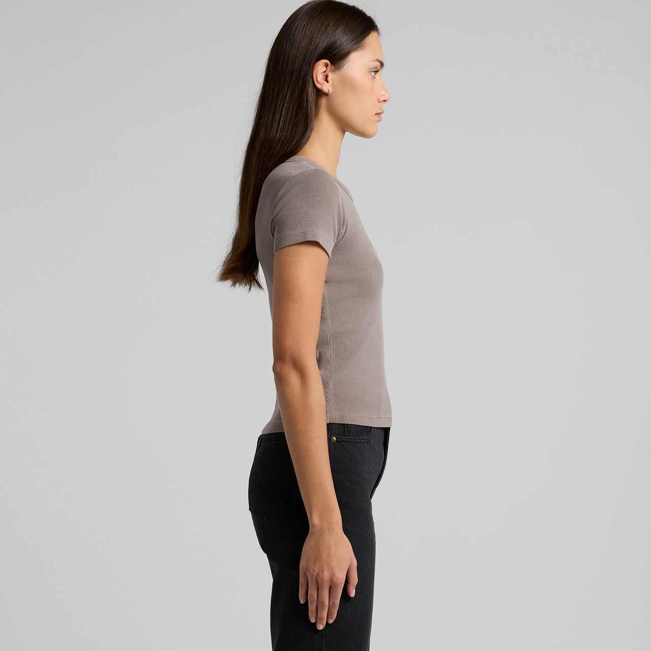 AS Colour Wo's Faded Organic Rib Tee 4036