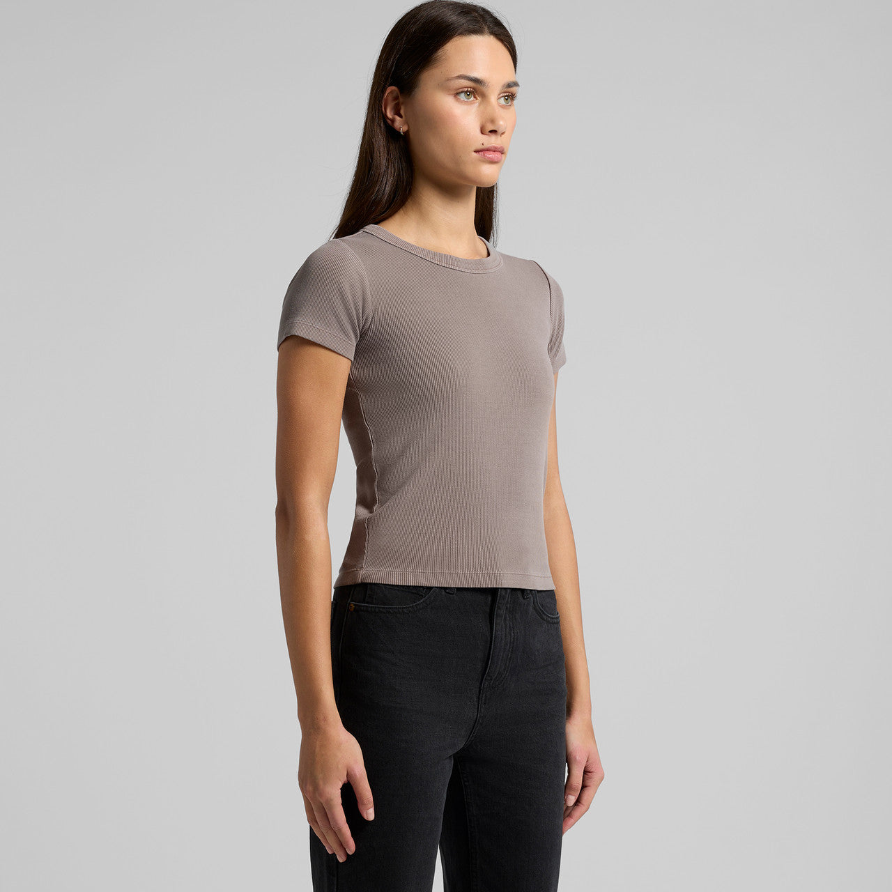 AS Colour Wo's Faded Organic Rib Tee 4036