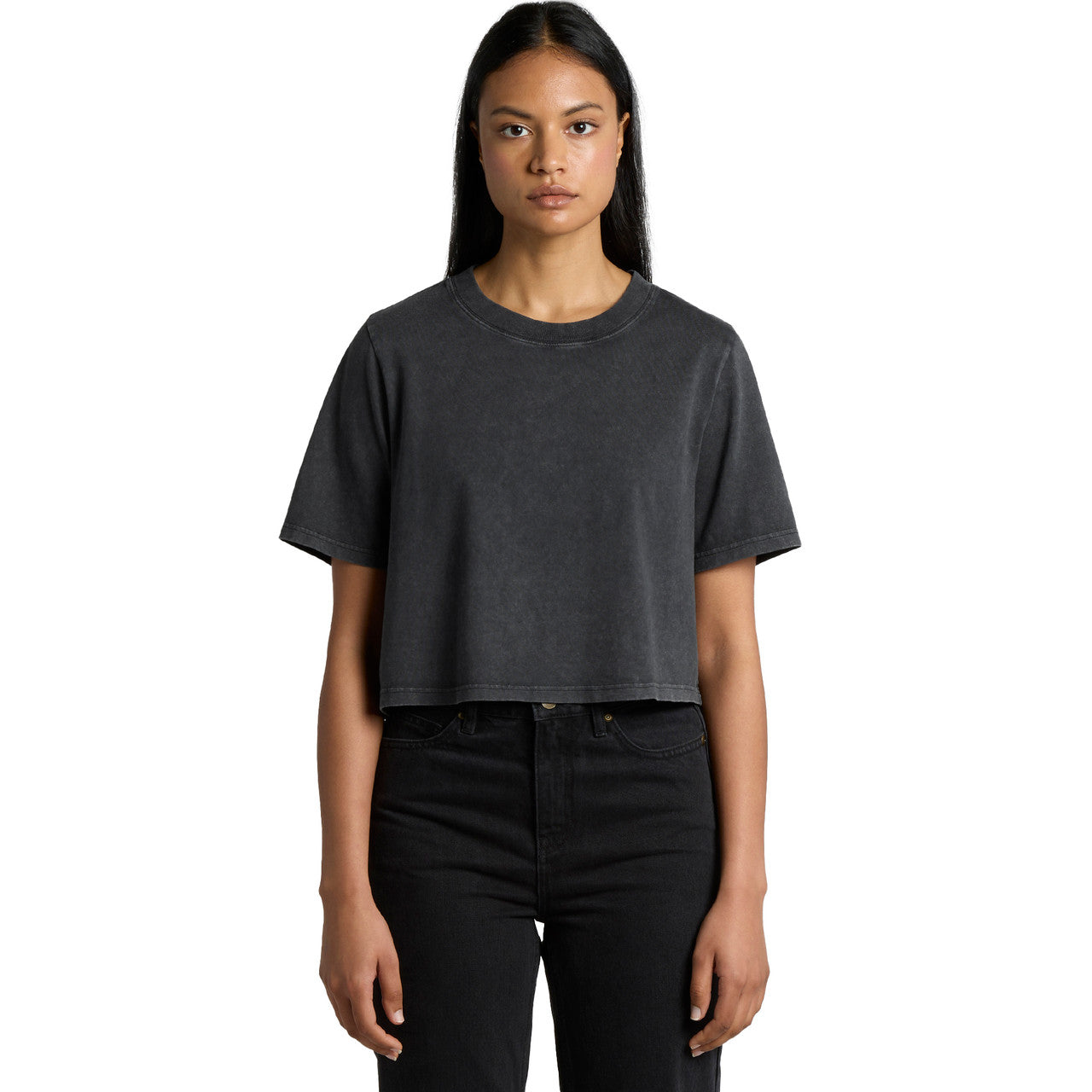 AS Colour Wo's Stone Wash Heavy Crop Tee 4086