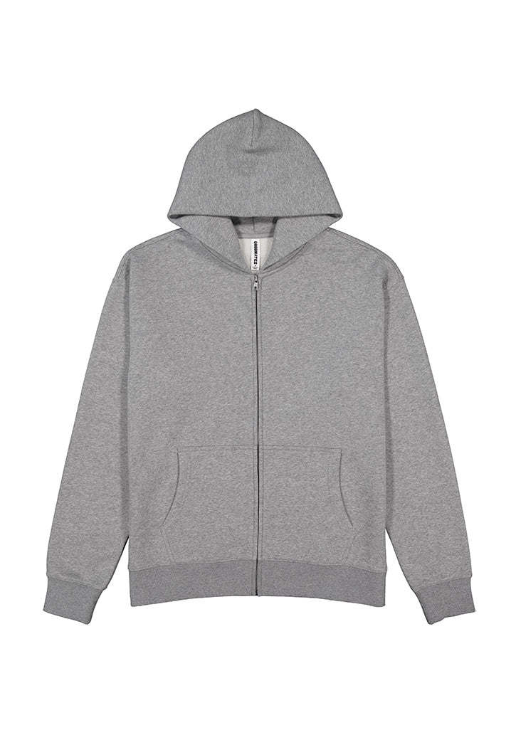 Mens Everyday Zip Hoodie - Grey Marle