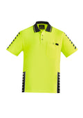 Mens Hi Vis Komodo Short Sleeve Polo - Yellow/Black