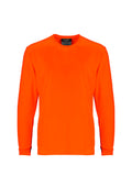 Mens Hi Vis Long Sleeve Tee - Orange