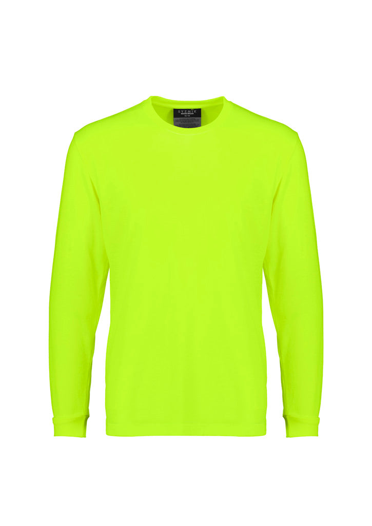 Mens Hi Vis Long Sleeve Tee - Yellow