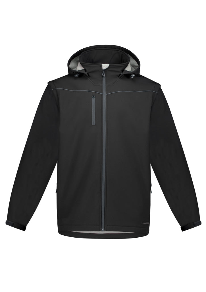 Unisex Streetworx 2 In 1 Stretch Softshell Jacket - Black