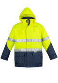 Mens Hi Vis Storm Jacket - Yellow/Navy
