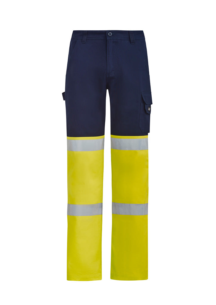 Mens Bio Motion Hi Vis Taped Pant - Yellow/Navy