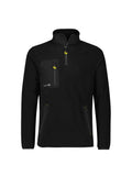 Unisex Streetworx Lightweight 1/4 Zip Polar Fleece - Black