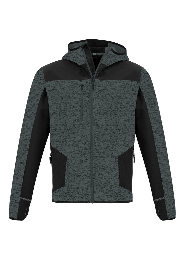 Unisex Streetworx Reinforced Knit Hoodie - Gunmetal