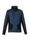 Unisex Streetworx Reinforced Knit 1/2 Zip Pullover - Navy