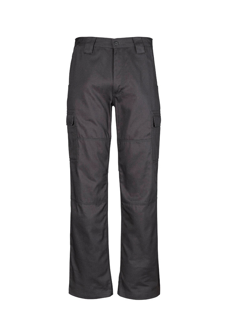 Mens Midweight Drill Cargo Pant (Stout) - Charcoal
