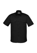 Mens Rugged Cooling Short Sleeve Shirt - Black