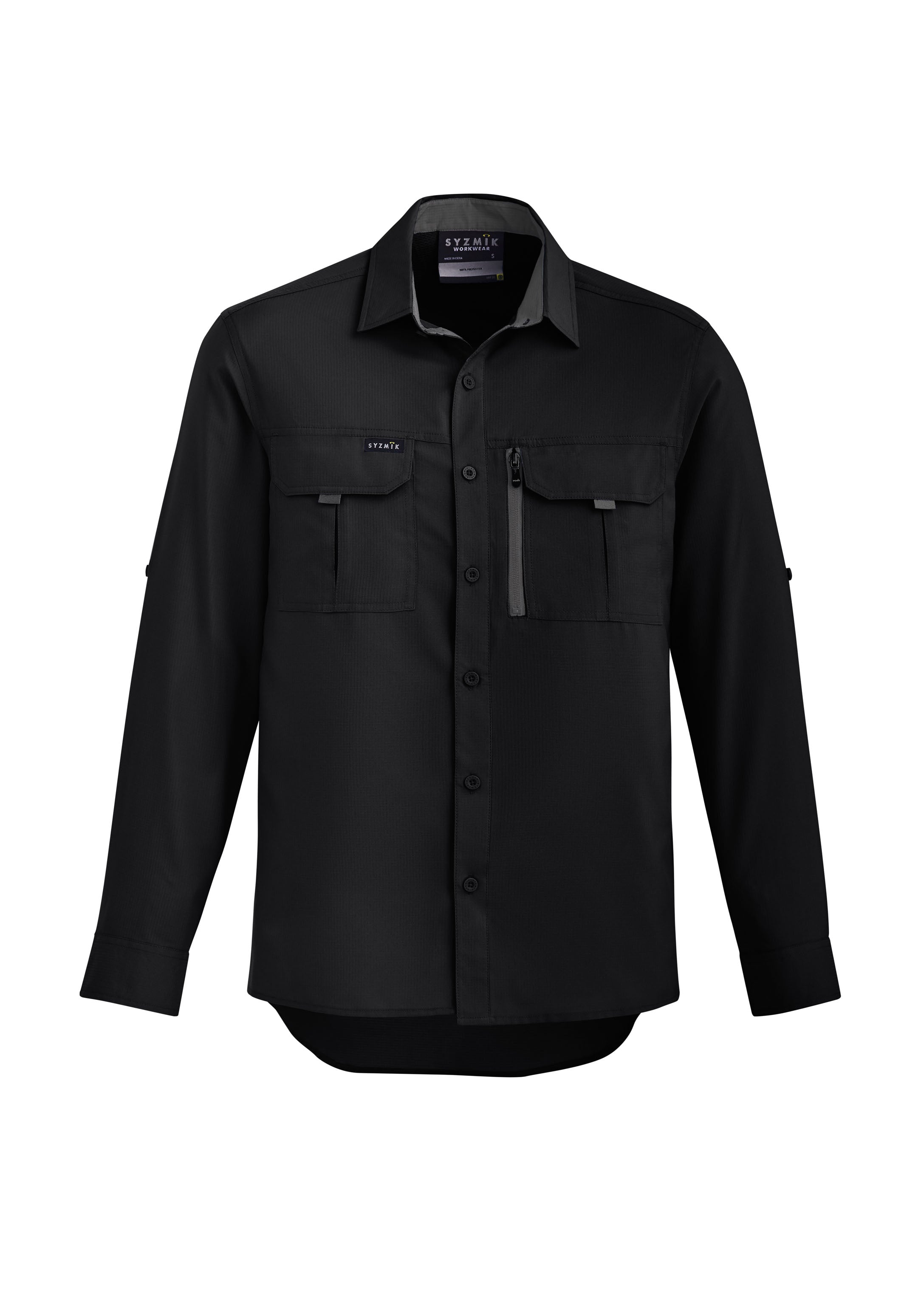 Mens Outdoor Long Sleeve Shirt - Black