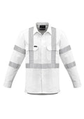 Mens Bio Motion X Back Taped Long Sleeve Shirt - White