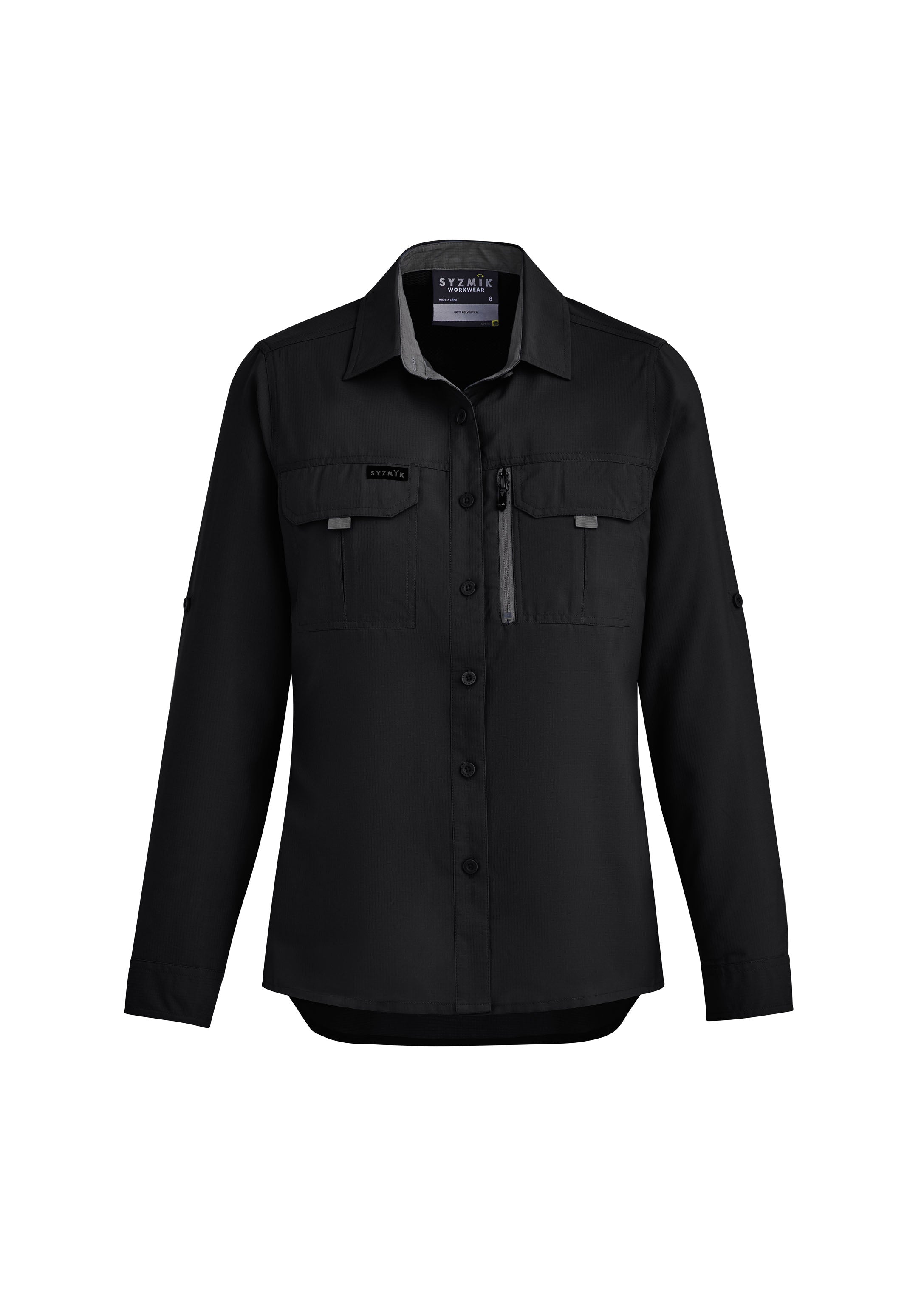Womens Outdoor Long Sleeve Shirt - Black