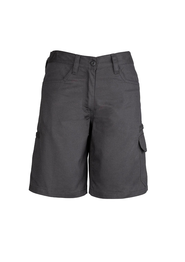 Womens Plain Utility Short - Charcoal