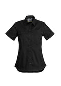 Womens Lightweight Tradie Short Sleeve Shirt - Black