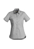 Womens Lightweight Tradie Short Sleeve Shirt - Grey